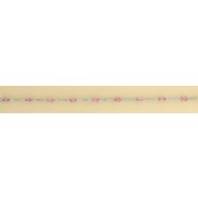 9ct WHITE 45pt DIA/PINK SAPPH.BRACELET =