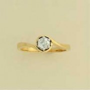 9ct 25pt DIAMOND 2 PART CROSSOVER RING