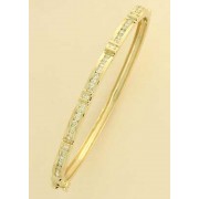9ct 1.41ct DIA.CHANNEL SET FANCY BANGLE