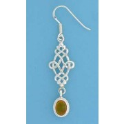 SPC AMBER CELTIC DROP EARRING          =