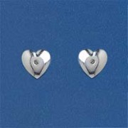 SPC DIA.SET 8mm HEART STUDS