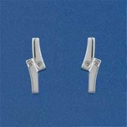SPC DIA.SET DOUBLE BAR FANCY STUDS