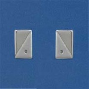 SPC DIA.SET 2 TONE RECTANGULAR STUDS