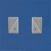 SPC DIA.SET 2 TONE RECTANGULAR STUDS