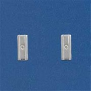 SPC DIA.SET 2 TONE RECTANGULAR STUDS