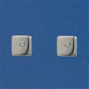 SPC DIA.SET POLISHED SQUARE STUDS      =