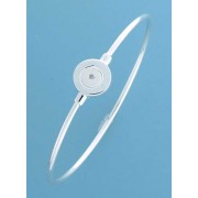 SPC MATT/POL.DIA SET CIRCLE CLIP BANGLE