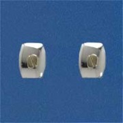 SIL/9ct CUSH STUD/SCREW