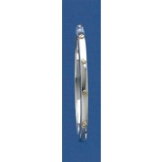 SIL/9ct 5mm HINGED BANGLE/5x3.5mm SCREWS