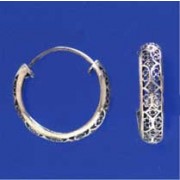 SPC 20x4mm FILIGREE WEDDING CREOLES