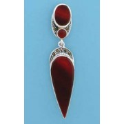 SPC CORNELIAN MARCASITE DROPS          -