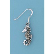 SPC MARCASITE SEAHORSE DROP EARRINGS