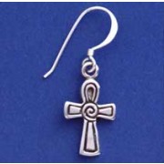 SPC SPIRAL CENTRE 16mm ANKH EARRING    =