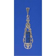 SPC LAPIS/MARCASITE FANCY DROPS        -