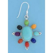 SPC MULTI STONE DROP EARRING