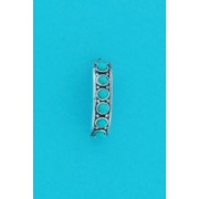 SPC ROUND TQ STONE SET HALF HOOP STUD
