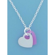 SPC TIF HEART/PINK RUBBER HEART-CHAIN  =