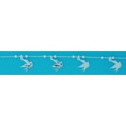 SPC 4 BIRDS ON BEAD CHAIN BRACELET
