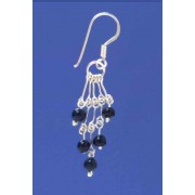 SPC ONYX BEADS DROP EARRING            -