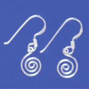 SPC WIRE SPIRAL DROP EARRINGS          =