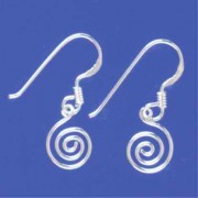 SPC WIRE SPIRAL DROP EARRINGS          =