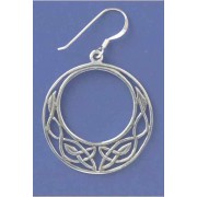 SPC CELTIC CUTOUT CIRCULAR DROP EARRING=