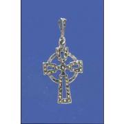 SPC 23x17mm MARCASITE CELTIC CROSS     =