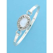 SPC FILLIGREE SET OVAL M.O.P CLIP BANGLE