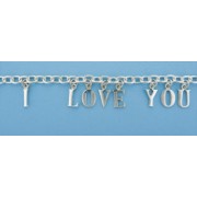 SPC I LOVE YOU/TIF STYLE CHARM BRACELET