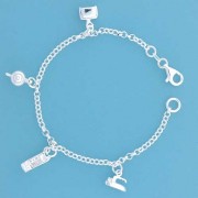 SPC TEAPOT/IRON/TOASTER CHARM BRACELET =