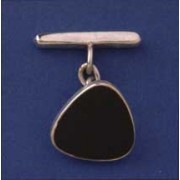 SPC TRIANGULAR ONYX CUFFLINKS          =