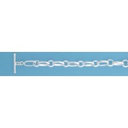 SPC OVAL BELCHER LINK T BAR BRACELET   =