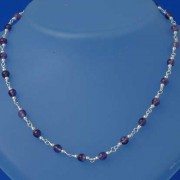 SPC 16in AMETHYST BEAD CHAIN           =