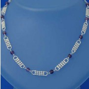 SPC FANCY BEADWORK AMETHYST BEAD CHAIN =