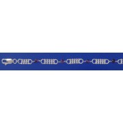 SPC FANCY BEADWORK AMETHYST BEAD BRAC  =