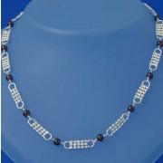 SPC FANCY BEADWORK GARNET BEAD CHAIN