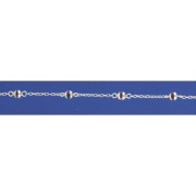 SPC 16" CUPPED GARNET BEAD CHAIN