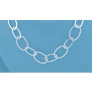 SPC FLATWIRE OVAL RINGS GRADUATED CHAIN=