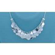 SPC DISCS CASCADE BEAD CHAIN NECKLACE