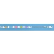 SPC MULTI-COLOUR 5 SQ.BEADS CHAIN BRAC=]