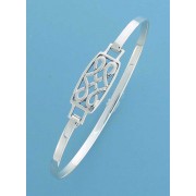 SPC CUTOUT CELTIC DESIGN CLIP BANGLE   =