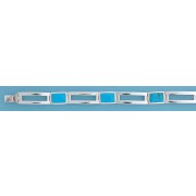 SPC RECT.SYN.TQ.OPEN LINKS BRACELET