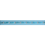 SPC TURQ 17x10mm RECT.LINKED BRAC.