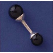 SPC ONYX BEADS SOLID BAR CUFFLINKS     =