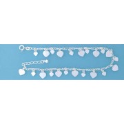 SPC 5mm+8mm HANGING HEARTS FIG.ANKLET  =