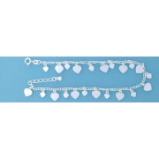 SPC 5mm+8mm HANGING HEARTS FIG.ANKLET  =