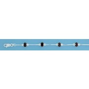 SPC OVAL CLAW SET CZ BARLINK BRACELET  =