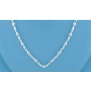 SPC CZ STONE BARLINK V SHAPED NECKLACE =