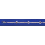 SPC SQ.YELLOW CZ / BARLINK BRACELET