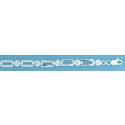 SPC CZS OPEN RECTANGLES LINKED BRACELET=
